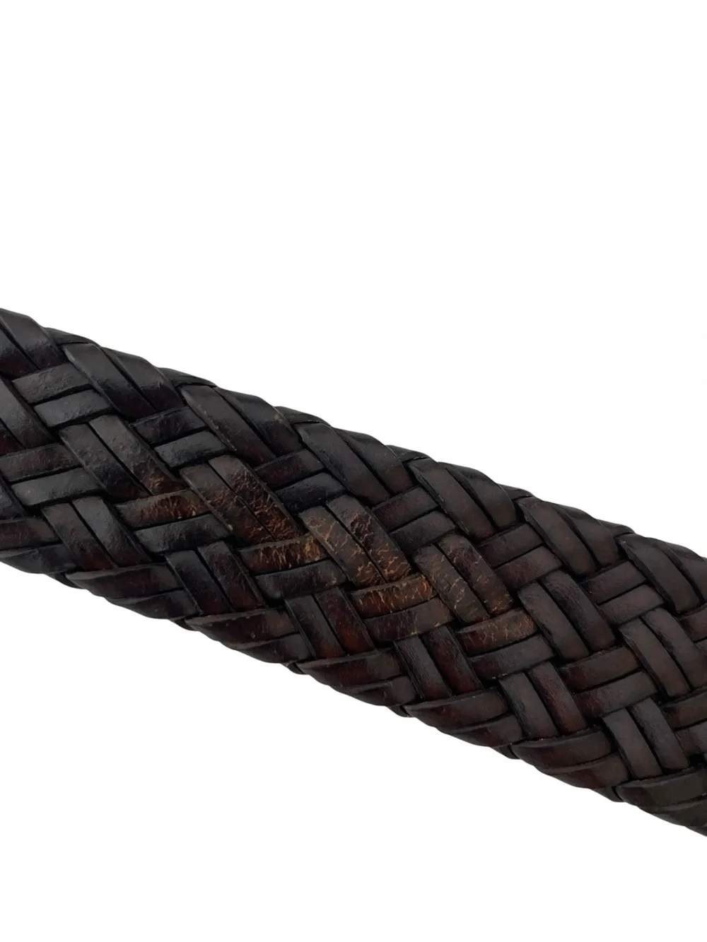 Nike Men’s Reversible Braided Woven Leather Belt Brown/Black Golf 46